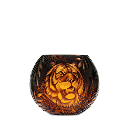 Beauty váza s rytinou tygra, 13 cm